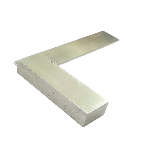 A.D INTERNATIONAL Tool Steel Machinist Try Square in Silver Color and 3 inch (75 mm) Size for DIY, Woodworking, Metalworking, General Workshop Layout, HS-KUNN-ISJ4