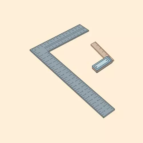 GENERIC 6 inch (150 mm) Try Square Stainless Steel, TK-TS-006