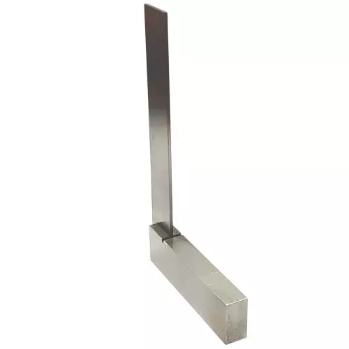 A.D INTERNATIONAL Tool Steel Machinist Try Square in Silver Color and 4 inch (100 mm) Size for DIY, Woodworking, Metalworking, General Workshop Layout, 4E-8O9G-9LB2 (Pack of 3)