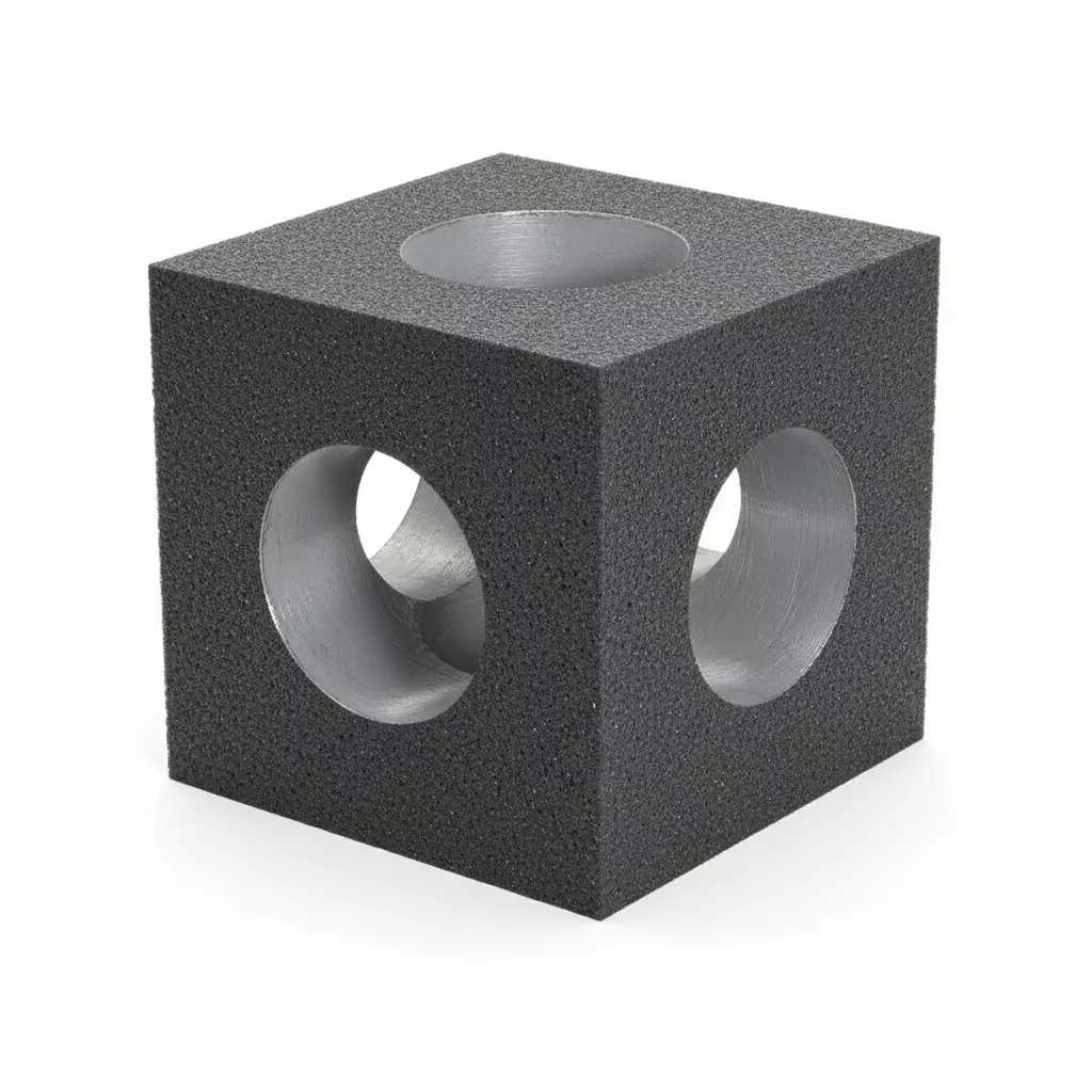 Insize Granite Square Size 300×300×300 mm, 2 µm Squareness and 4 µm Parallelism, 4145-300