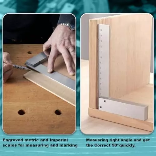 Assorts Machinist Try Square Set Tool Steel 50, 75, 100 & 150 mm for Metalworking (Pack of 4)