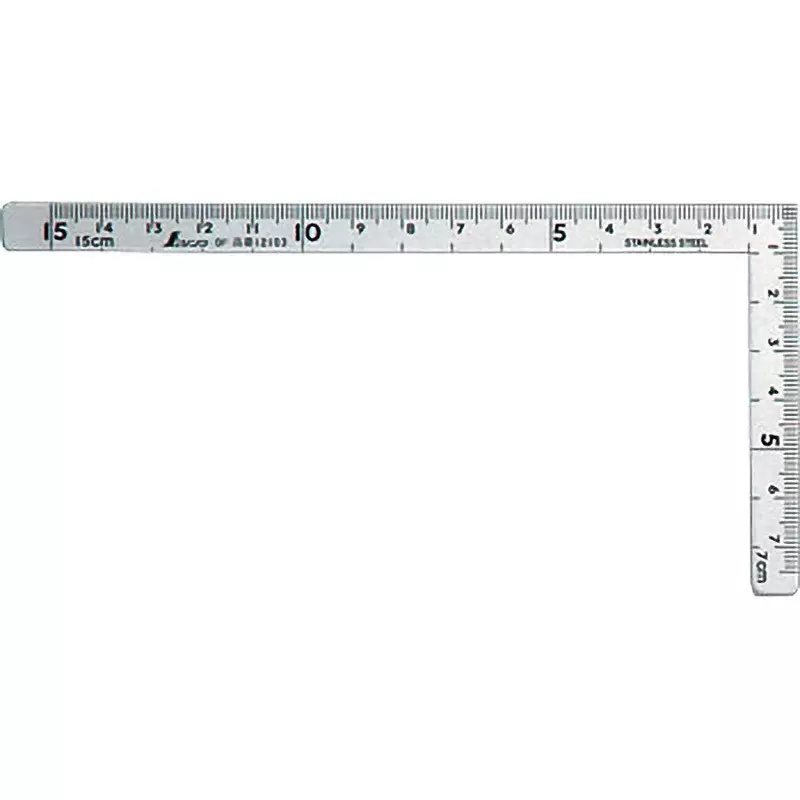 Shinwa Rules Curved Small Scale with General Calibration Stainless steel, 12103