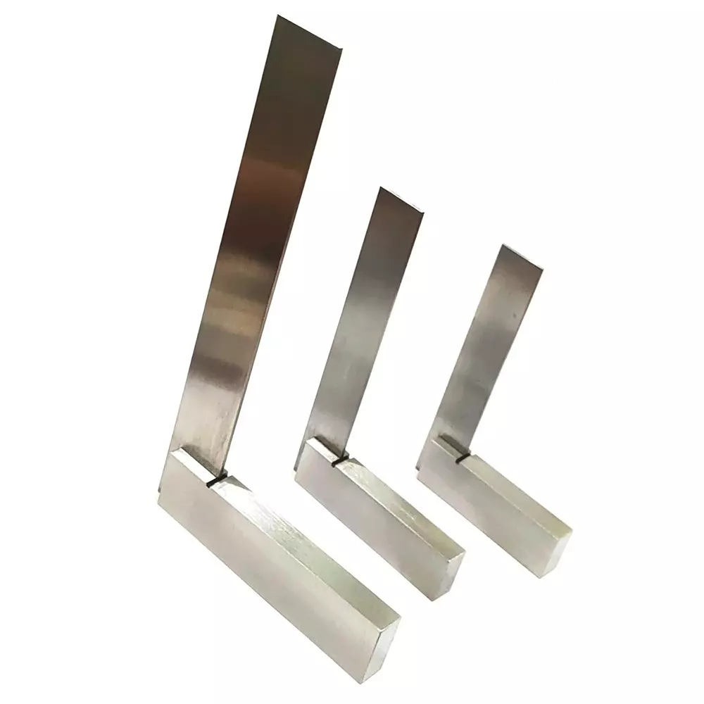 Assorts Machinist Try Square Tool Steel 75, 100 & 150 mm Size (Pack of 3)