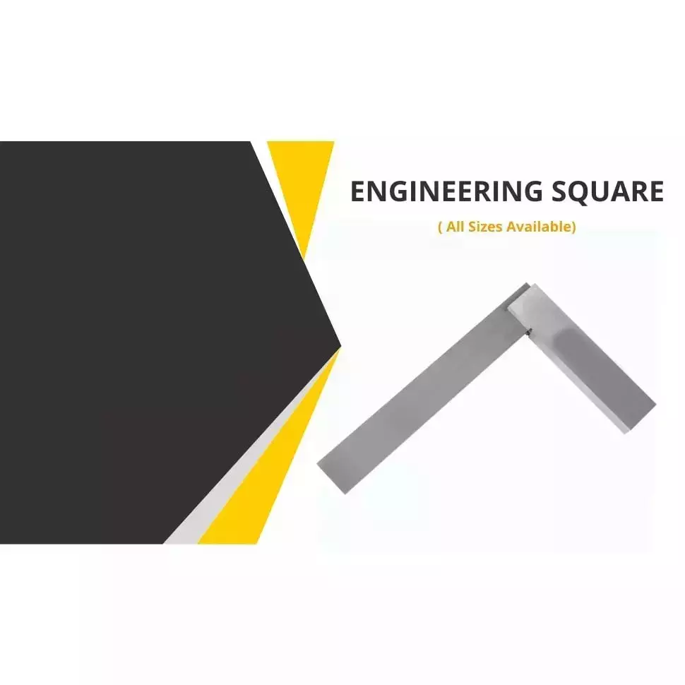 Buyohlic International Engineering Try Square Mild Steel Body Size 4 inch (100 mm) for Wood Working, Metal Working, 3M-FA66-GMYQ