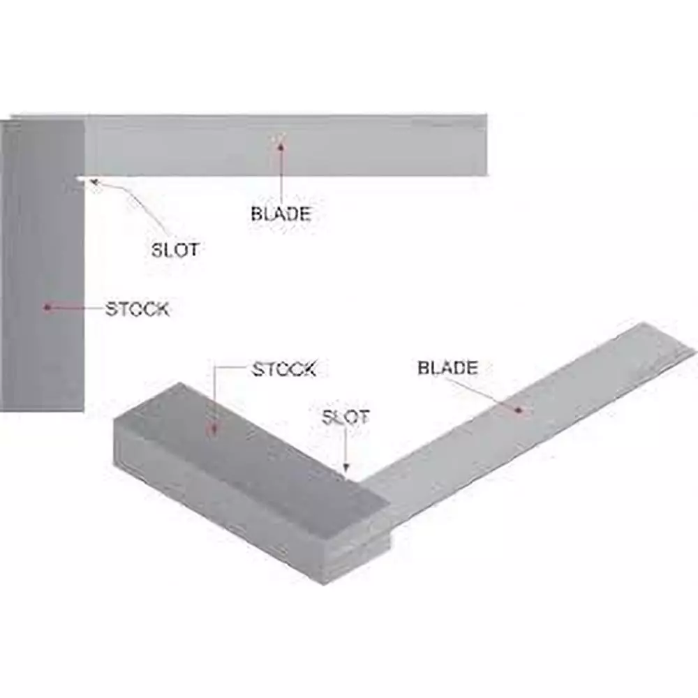Aastha Tools Engineer Try Square 6 inch, 8 inch, 10 inch, and 12 inch (150 mm, 200 mm, 250 mm, 300 mm) (Set of 4)