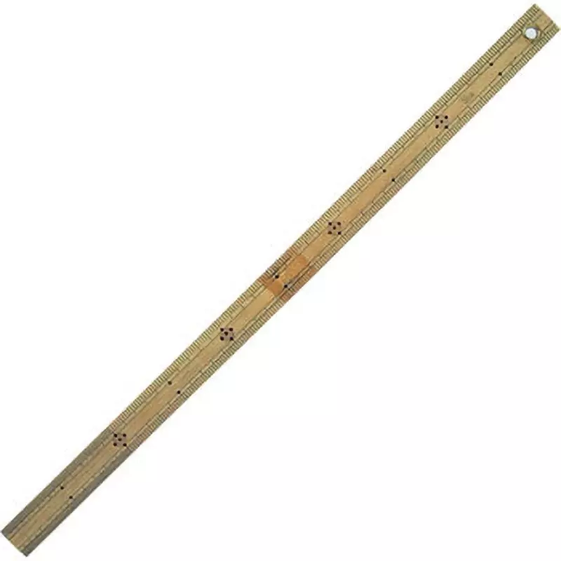 Shinwa Rules Bamboo Ruler 500x23x4 mm, 71765