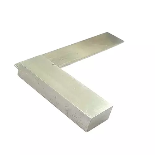 A.D INTERNATIONAL Tool Steel Machinist Try Square in Silver Color and 3 inch (75 mm) Size for DIY, Woodworking, Metalworking, General Workshop Layout, HS-KUNN-ISJ4 (Pack of 3)