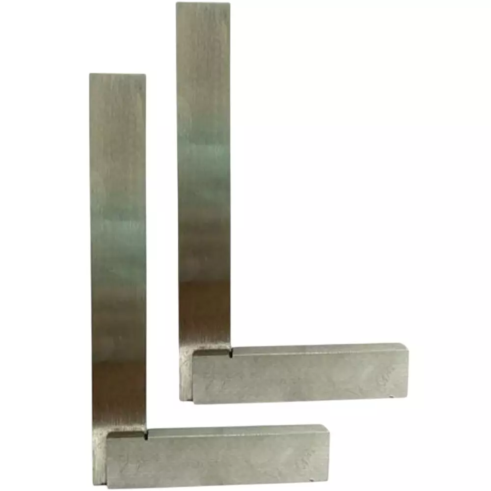 Aastha Tools Engineering Try Square 152 mm (6 inch) Blade Length & 100 mm Tongue Length (Pack of 2)