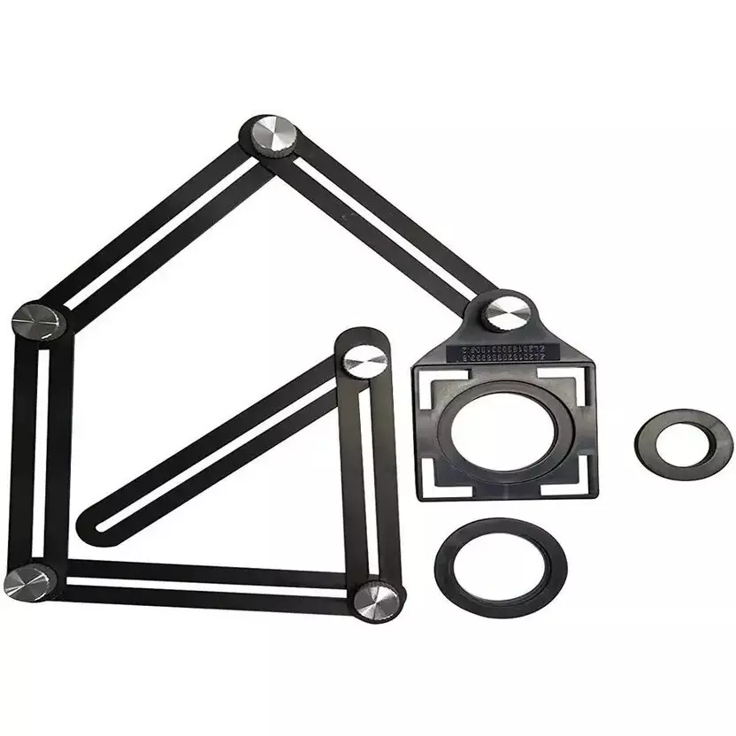 Fairmate Multi Angle Tile Hole Maker Measuring Tool Non Magnetic Metal Black 30 cm for Home & Professional Use