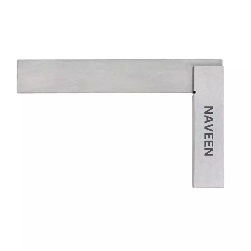 NAVEEN Engineering Try Square Mild Steel Body Size 4 inch (100 mm) for Wood Working, Metal Working, 3M-FA66-GMYQ