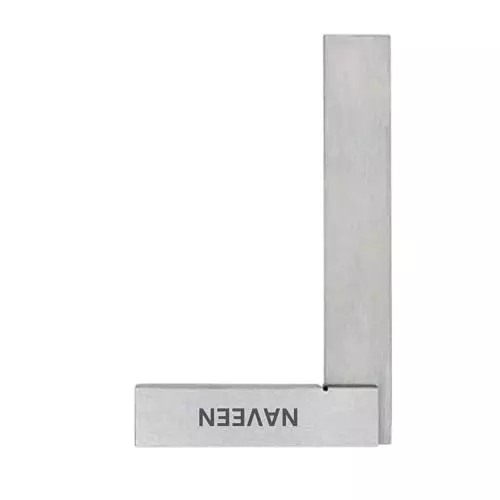 NAVEEN Engineering Try Square Mild Steel Body Size 4 inch (100 mm) for Wood Working, Metal Working, 3M-FA66-GMYQ