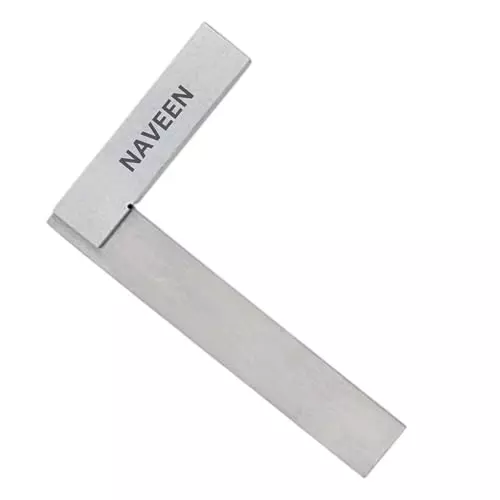 NAVEEN Engineering Try Square Mild Steel Body Size 4 inch (100 mm) for Wood Working, Metal Working, 3M-FA66-GMYQ