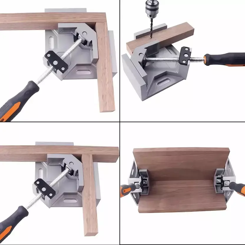 Heptik Corner Clamp With Adjustable Jaw 90° for Woodworking, Welding, and Photo Framing