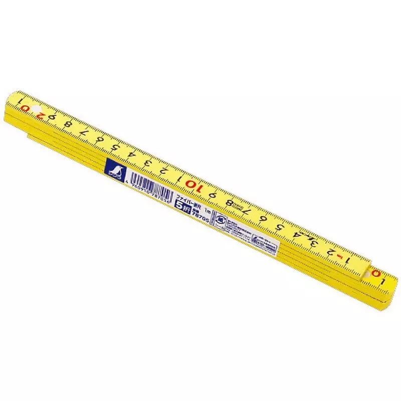 Shinwa Rules Glass Fiber Folding Ruler 0 to 1000 mm, 78705