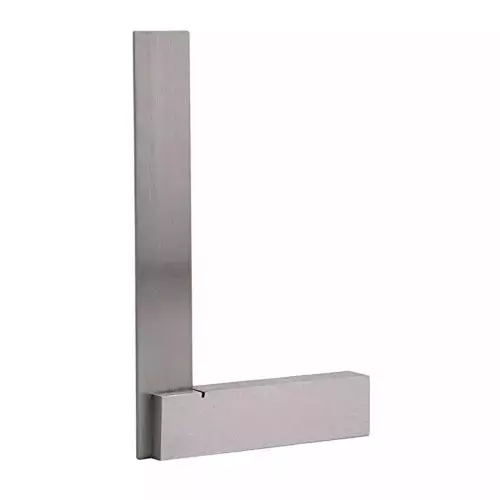 Samrat Engineer’s Steel Square 6 Inch (152.4 mm) Plain Edge 400 Number A Grade 9017 Series High Grade Steel Material