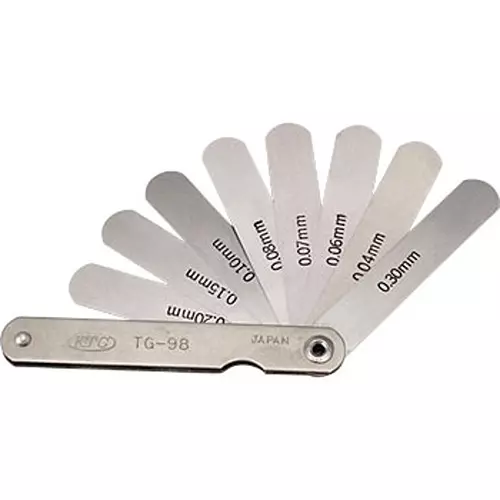 Ktc Thickness Gauge 0.04 mm to 0.30 mm Range 90 mm Length, TG-98 (Pack of 9)