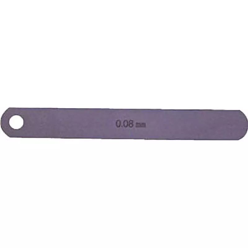 NAGAI GAUGES Feeler Gauge Carbon tool steel Material A Shape 12.7 mm Leaf width, 100L0.08 (0.08X12.7X100MM)