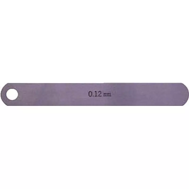 NAGAI GAUGES Feeler Gauge Carbon tool steel Material A Shape 12.7 mm Leaf width, 100L0.12 (0.12X12.7X100MM)