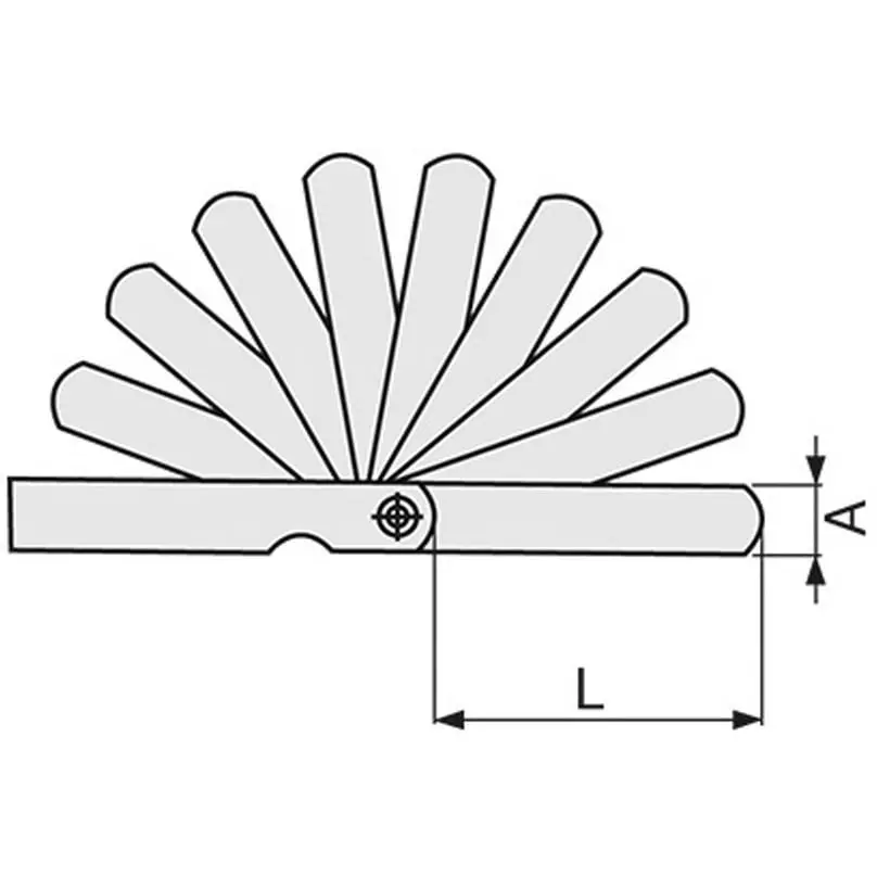 TONE Thickness Gauge Silver 136 mm Length, 150M