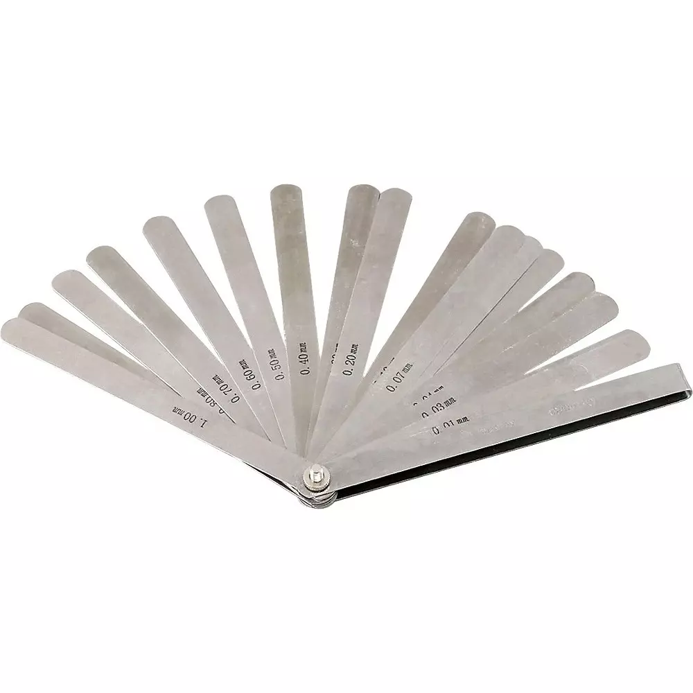 MonotaRO Feeler Gauge SK Hardened Steel 150 mm Leaf Length and 12.7 mm width, 150ML