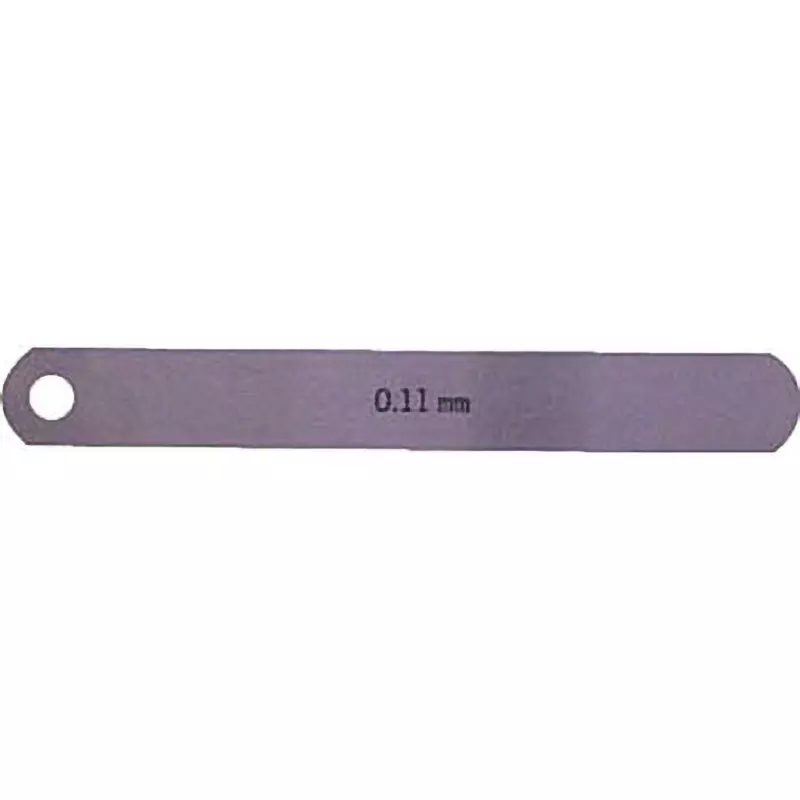 NAGAI GAUGES Feeler Gauge Carbon tool steel Material A Shape 12.7 mm Leaf width, 100L0.11 (0.11X12.7X100MM)