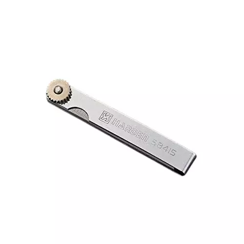 A.D INTERNATIONAL Metric Feeler Gauge with 15 Blades and 4 inch (100 mm) Length for General DIY, Workshop, Metal & Wood Workers, SL-UBM0-Y6N3