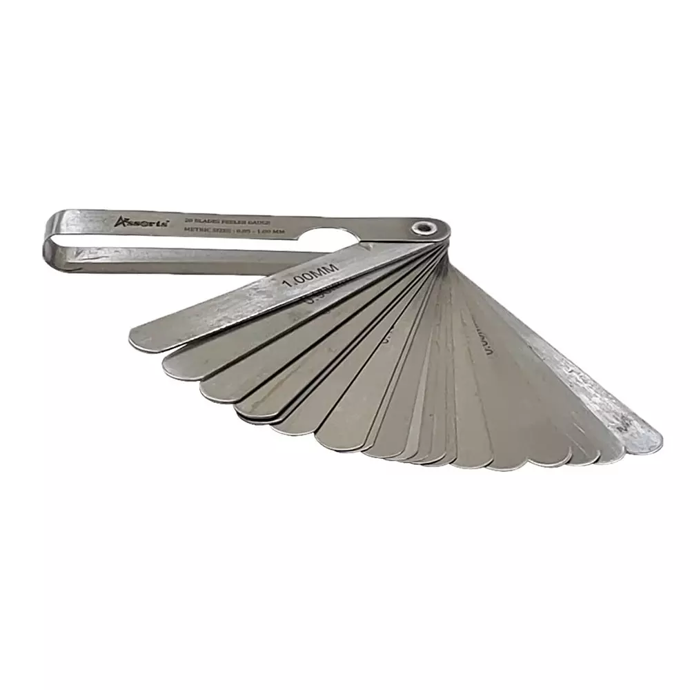 Assorts Metric Feeler Gauge Stainless Steel 0 to 100 mm 20 Blades