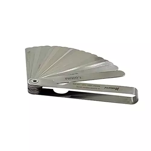 Assorts Metric Feeler Gauge Stainless Steel 0 to 100 mm 20 Blades