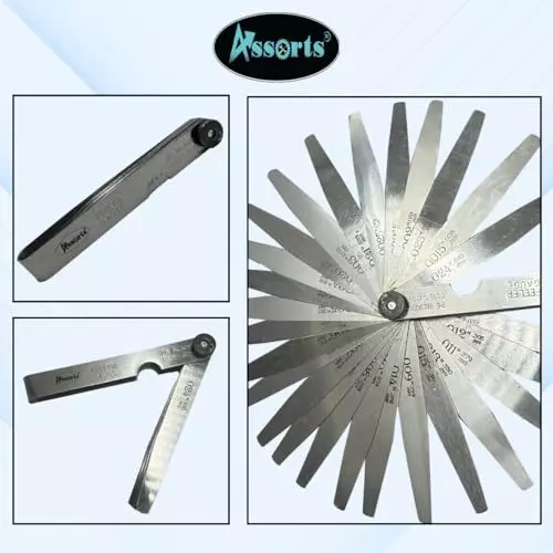 Assorts Thickness Gauge Stainless Steel 0.0381 to 0.635 mm Range
