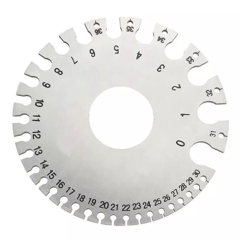 YADAV Wire & Sheet Measuring Gauge Round Stainless Steel Diameter and Thickness Tool
