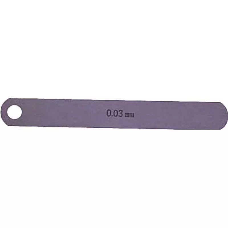 NAGAI GAUGES Feeler Gauge Carbon tool steel Material A Shape 12.7 mm Leaf width, 100L0.03 (0.03X12.7X100MM)