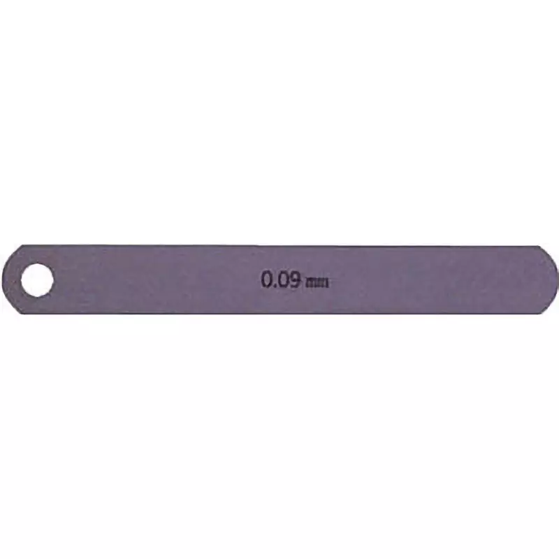 NAGAI GAUGES Feeler Gauge Carbon tool steel Material A Shape 12.7 mm Leaf width, 100L0.09 (0.09X12.7X100MM)
