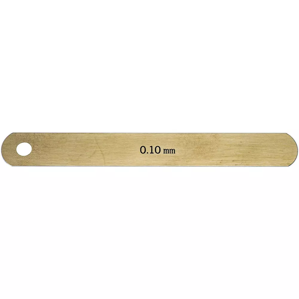 NAGAI GAUGES Feeler Gauge Carbon tool steel Material A Shape 12.7 mm Leaf width, 100L0.10 (0.10X12.7X100MM)
