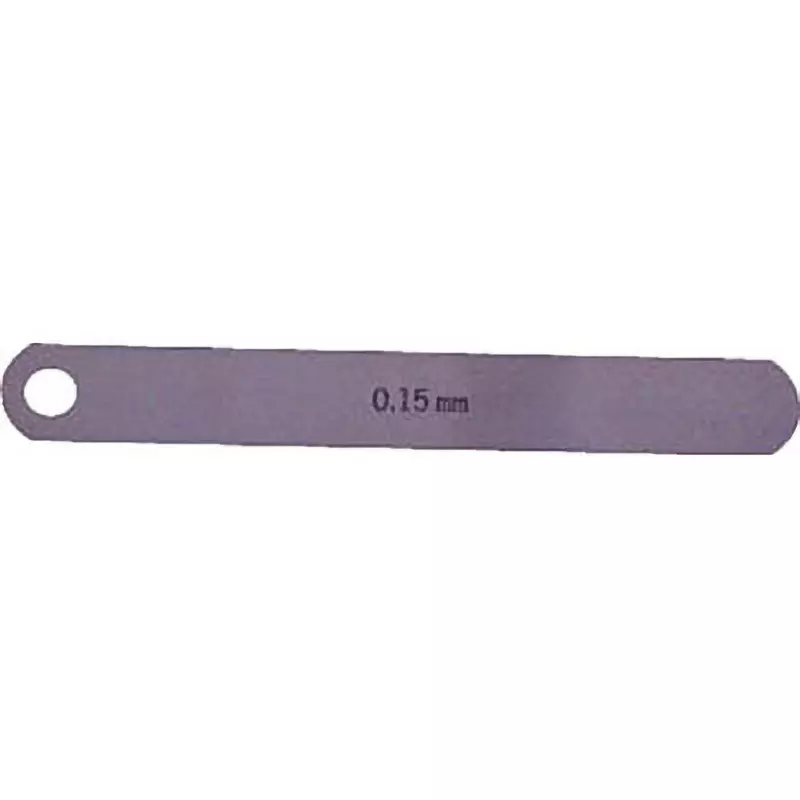 NAGAI GAUGES Feeler Gauge Carbon tool steel Material A Shape 12.7 mm Leaf width, 100L0.15 (0.15X12.7X100MM)