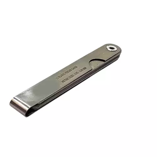 A.D INTERNATIONAL Metric Feeler Gauge with 4 inch (100 mm) Length for General DIY, Workshop, Metal & Wood Workers
