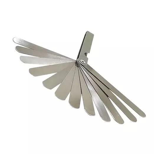 A.D INTERNATIONAL Metric Feeler Gauge with 13 Blades and 4 inch (100 mm) Length for General DIY, Workshop, Metal & Wood Workers, P9-8KQF-61SO