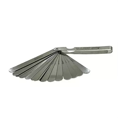 A.D INTERNATIONAL Stainless Steel Feeler Gauge Metric Size 20 Blades and 0.05 to 1.0 mm Size Range, V5-QR56-EGF7 (Pack of 3)
