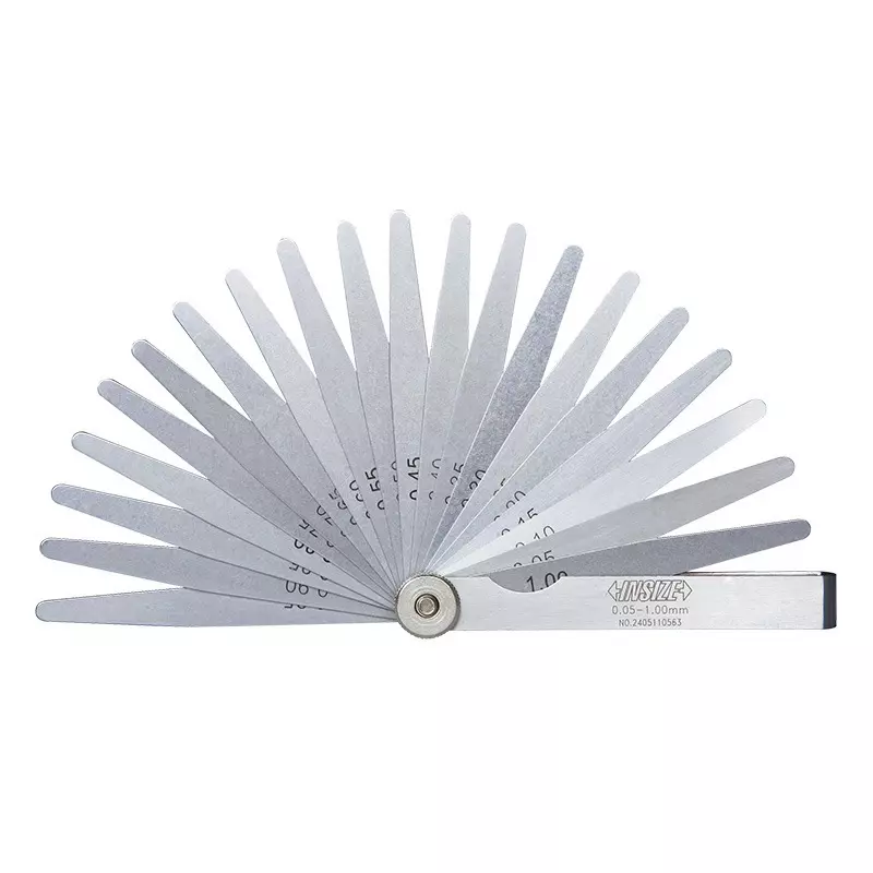 INSIZE Feeler Gauge Hardened Alloy Steel Body 15 Leaves and 0.05-2.00 mm Range, 4602-15