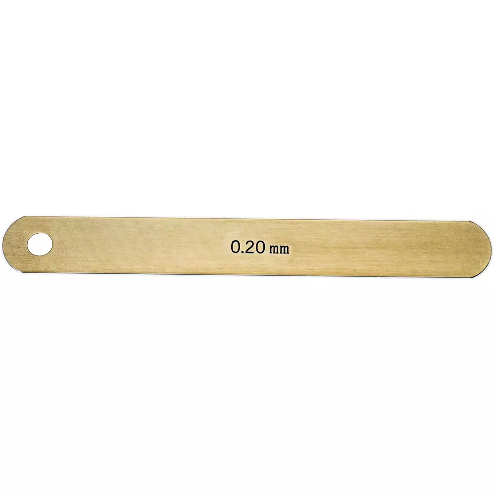 NAGAI GAUGES Feeler Gauge Carbon tool steel Material A Shape 12.7 mm Leaf width, 100L0.20 (0.20X12.7X100MM)