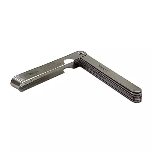 A.D INTERNATIONAL Stainless Steel Feeler Gauge Metric Size 13 Blades and 0.05 to 1.0 mm Size Range, 1C-X4VZ-BTU0