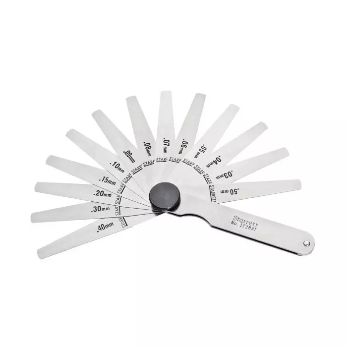 Starrett 173 MAT Steel Feeler Gauge 13 Blades, BU762