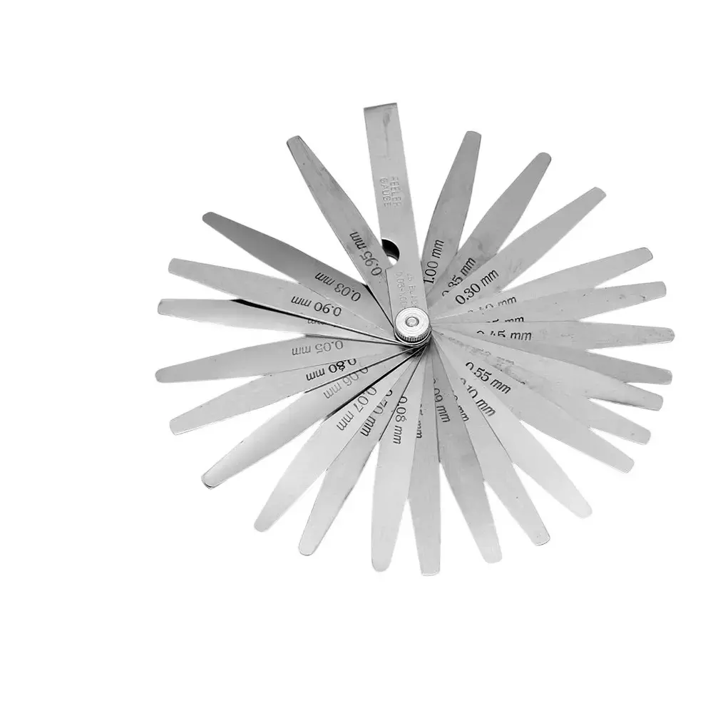 A.D INTERNATIONAL Metric Feeler Gauge Stainless Steel Body with 26 Blades and 0.03 to 1 mm Range, MX-ZYCW-QOAY (Pack of 3)