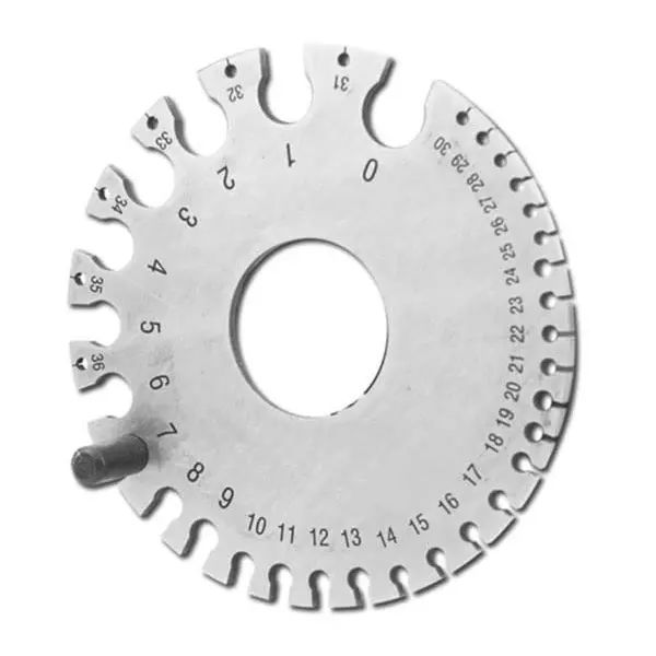 YADAV Wire Gage Stainless Steel Round Precision Wire Diameter Measurement Tool (0 to 36)