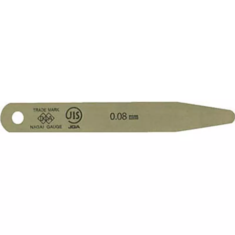 NAGAI GAUGES Clearance Gauge B Shape, 100B0.08 (0.08X12.7X100MM)