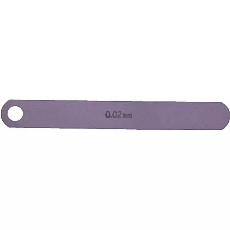 NAGAI GAUGES Feeler Gauge Carbon tool steel Material A Shape 12.7 mm Leaf width, 100L0.02 (0.02X12.7X100MM)