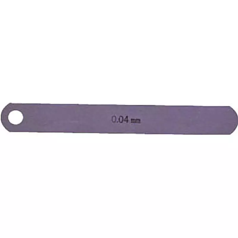 NAGAI GAUGES Feeler Gauge Carbon tool steel Material A Shape 12.7 mm Leaf width, 100L0.04 (0.04X12.7X100MM)