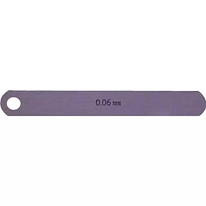 NAGAI GAUGES Feeler Gauge Carbon tool steel Material A Shape 12.7 mm Leaf width, 100L0.06 (0.06X12.7X100MM)
