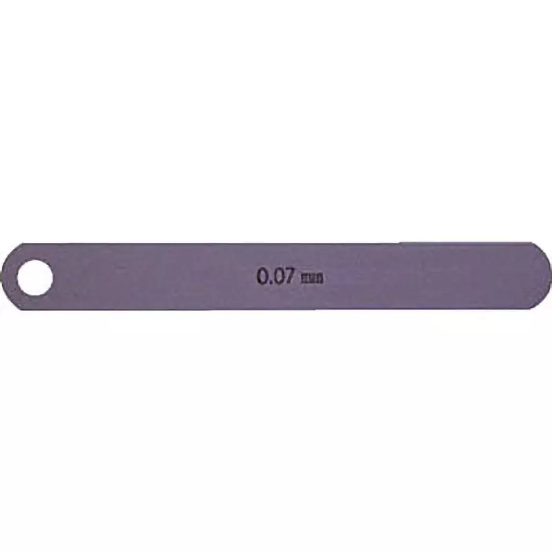 NAGAI GAUGES Feeler Gauge Carbon tool steel Material A Shape 12.7 mm Leaf width, 100L0.07 (0.07X12.7X100MM)