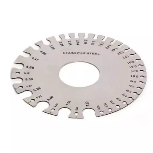 YADAV Precision Wire Gauge Round Stainless Steel Measuring Tool (1 to 36)