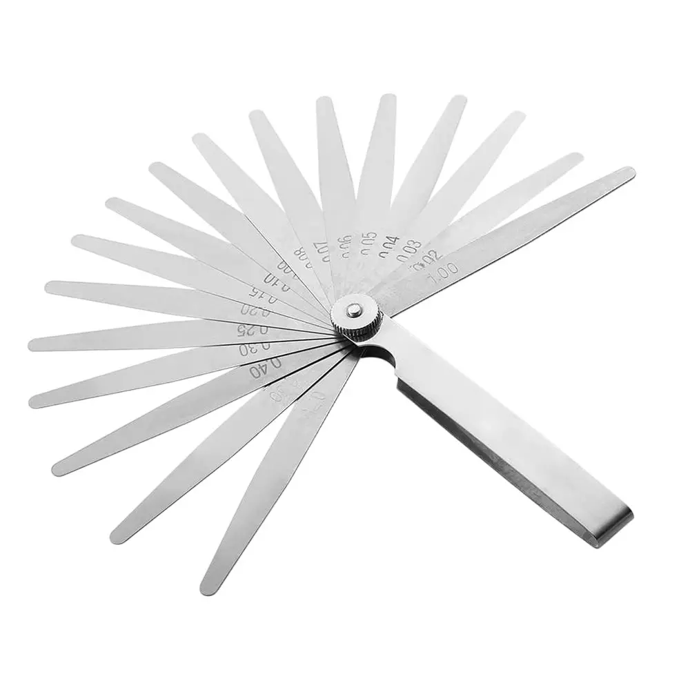 SAMENX Tools Metric Feeler Gauge with 13 Blades and 0.05 to 1.00 mm Measurement Range, O7-0TLF-GP3G